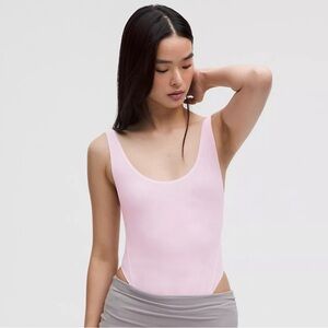 lululemon athletica Light Pink Scoop Neck Bodysuit